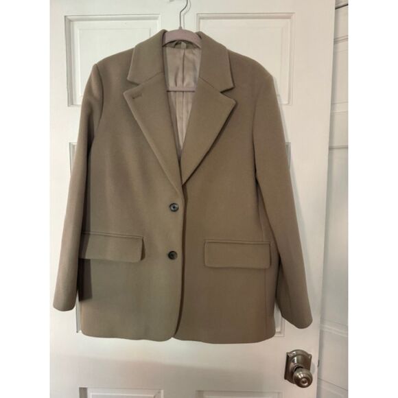 &Other Stories Beige/Brown Oversized Blazer, size 8 - Picture 1 of 6